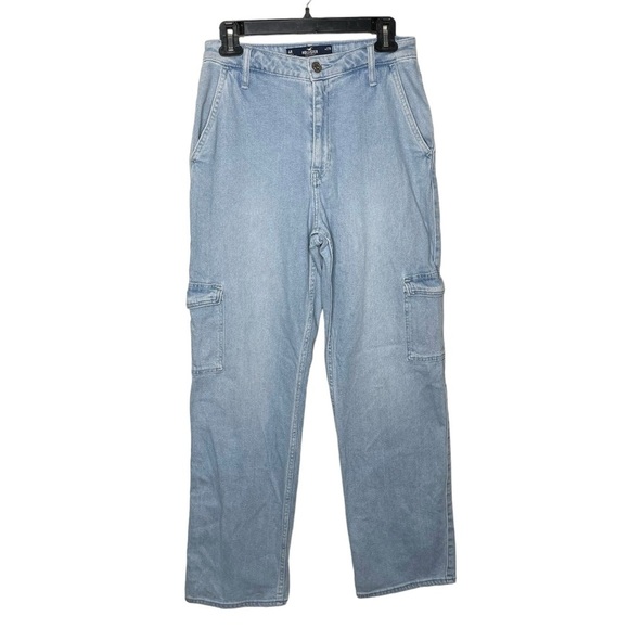 Hollister Ultra High-Rise Dad Cargo Jean Vintage Stretch 27R - Picture 5 of 16